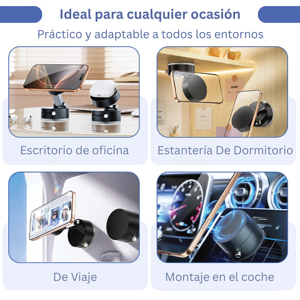 Soporte magnético de succión al vacío para teléfono móvil