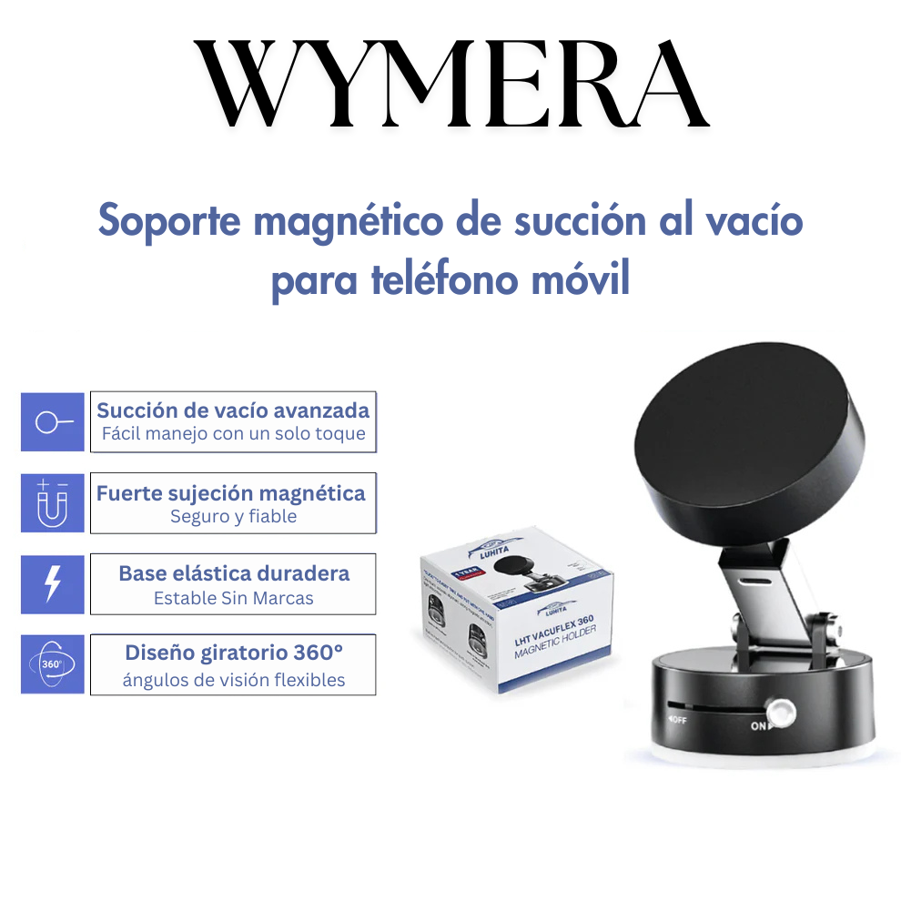 Soporte magnético de succión al vacío para teléfono móvil