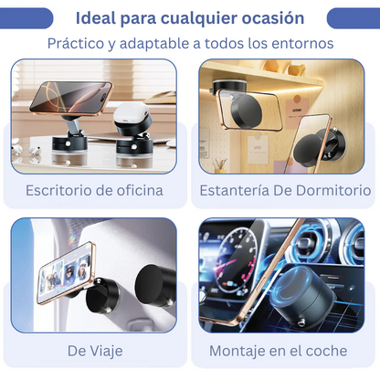 Soporte magnético de succión al vacío para teléfono móvil
